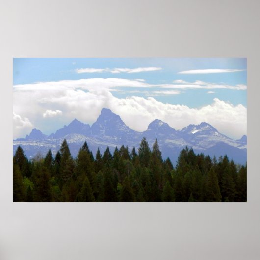 De Grote Tetons Poster (Voorkant)