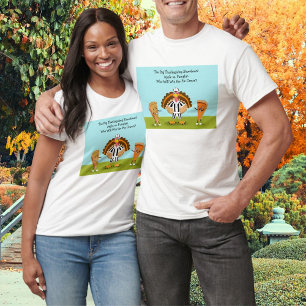 De Grote Thanksgiving Showdown Pompoen en Appel T-shirt