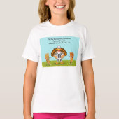 De Grote Thanksgiving Showdown Pumpkin en Apple T-shirt (Voorkant)