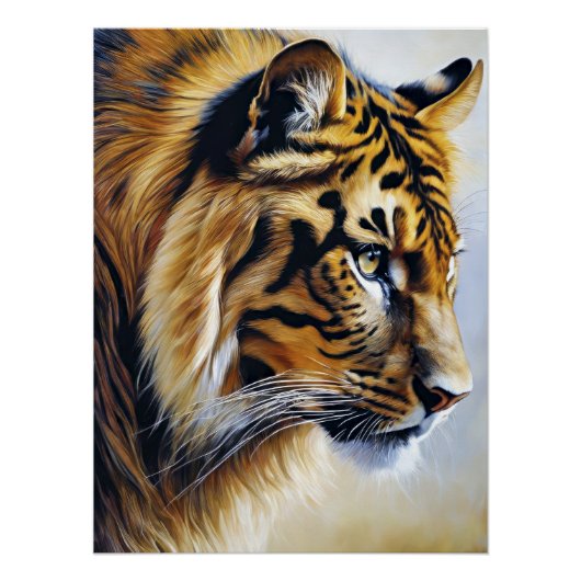 De grote tijger perfect poster (Voorkant)