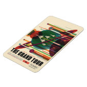 De Grote Tour - Retro NASA Reizen Poster Magneet (Linkerzijde)