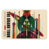 De Grote Tour - Retro NASA Reizen Poster Magneet (Horizontaal)