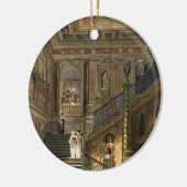 De grote trap in Kensington Paleis uit Pyne Keramisch Ornament (Links)