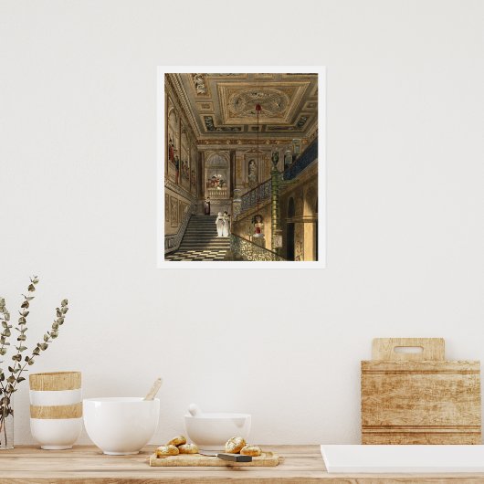 De grote trap in Kensington Paleis uit Pyne Poster (Keuken)