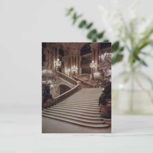 De grote trap van de Opera-Garnier Briefkaart (Staand voorkant)