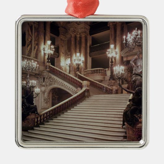 De grote trap van de Opera-Garnier Metalen Ornament (Voorkant)