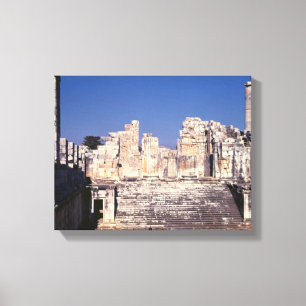 De grote trap van de tempel van Apollo Canvas Afdruk