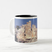 De grote trap van de tempel van Apollo Tweekleurige Koffiemok (Voorkant links)