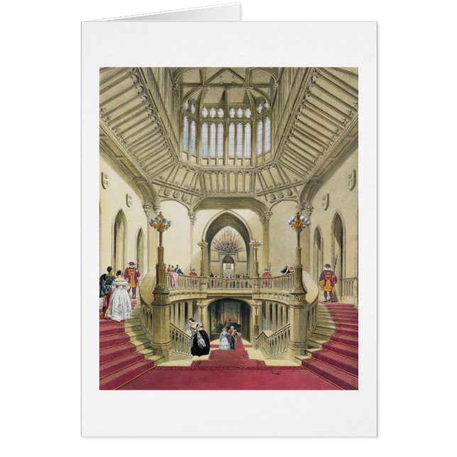 De grote trap, Windsor Castle, van 'A Histo' (Voorkant)