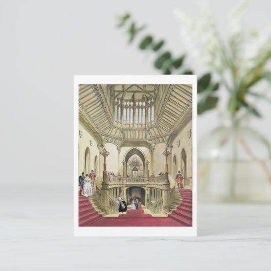 De grote trap, Windsor Castle, van 'A Histo' Briefkaart (Staand voorkant)