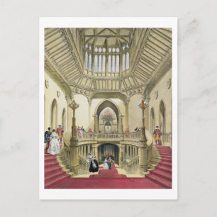 De grote trap, Windsor Castle, van 'A Histo' Briefkaart