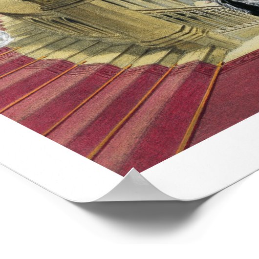 De grote trap, Windsor Castle, van 'A Histo' Poster (Hoek)