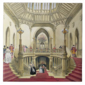 De grote trap, Windsor Castle, van 'A Histo' Tegeltje (Voorkant)