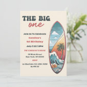 De Grote Tropische Hawaïaanse Surf Verjaardag Kaart (Staand voorkant)