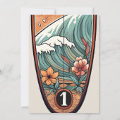 De Grote Tropische Hawaïaanse Surf Verjaardag Kaart (Achterkant)