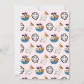 De grote tropische meisjes eerste verjaardag kaart (Achterkant)