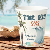 De grote tropische Surf verjaardag Papieren Bekers