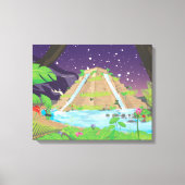 De grote tuinen van Babylon Canvas Afdruk (Voorkant)