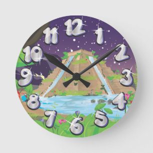 De grote tuinen van Babylon Ronde Klok