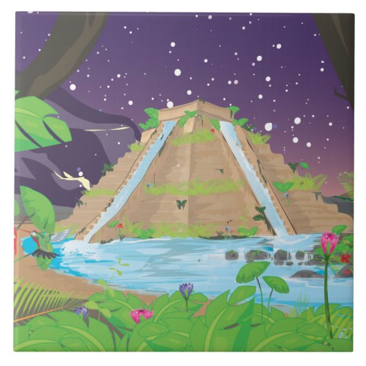 De grote tuinen van Babylon Tegeltje (Voorkant)