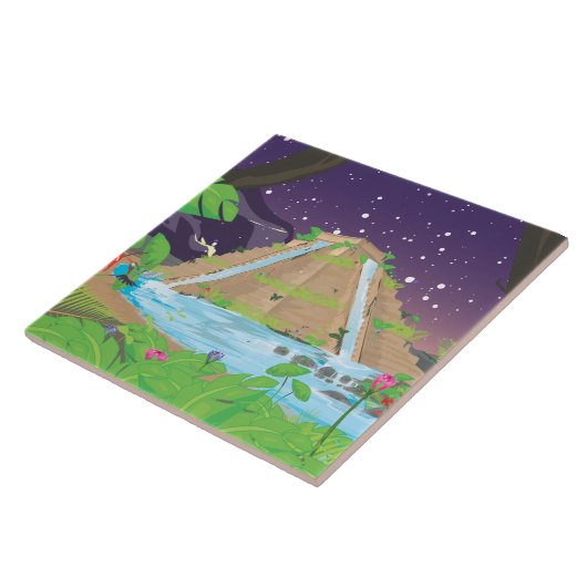 De grote tuinen van Babylon Tegeltje (Zijkant)