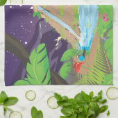 De grote tuinen van Babylon Theedoek (Gevouwen)