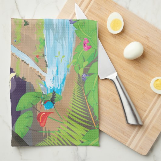 De grote tuinen van Babylon Theedoek (Quarter Fold)