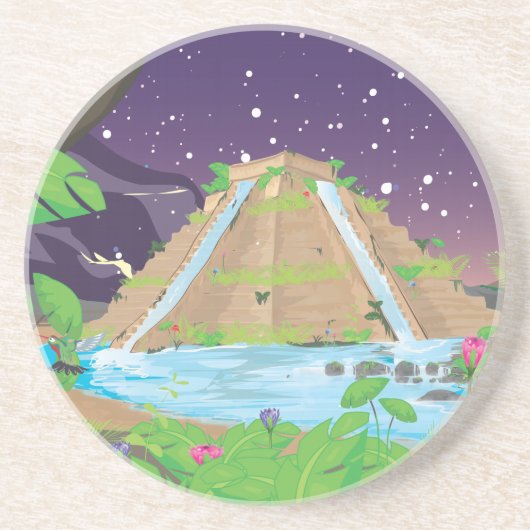 De grote tuinen van Babylon Zandsteen Onderzetter (Voorkant)