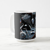 De Grote Tweeling - Motorfiets Motor Koffiemok (Voorkant links)