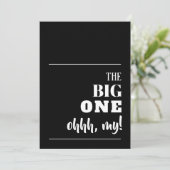 De GROTE uitnodiging van de Birthday (Staand voorkant)