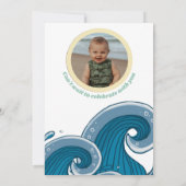 De grote uitnodiging van de eerste verjaardag (Achterkant)