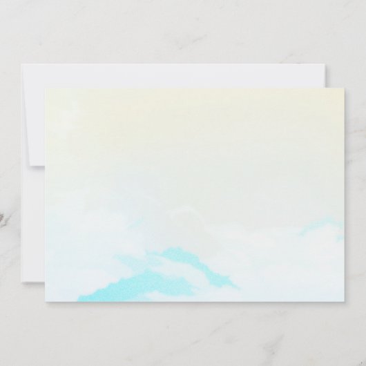 De grote uitnodiging van één Surf om de 1e verjaar (Achterkant)