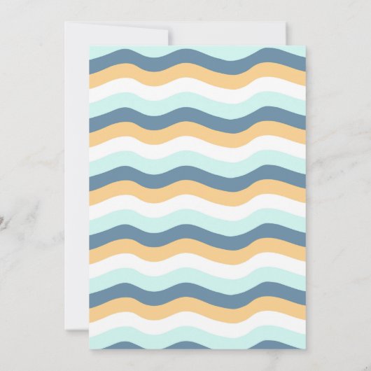 De grote uitnodiging van één Surf om de 1e verjaar (Achterkant)