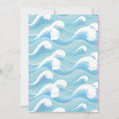 De grote uitnodiging van één Surf om de 1e verjaar (Achterkant)