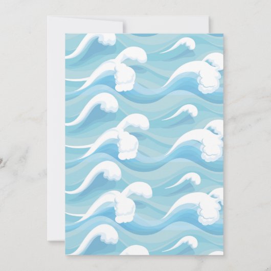 De grote uitnodiging van één Surf om de 1e verjaar (Achterkant)