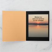 De grote verjaardag laat uw licht Schrift Scriptte Kaart (Binnen)