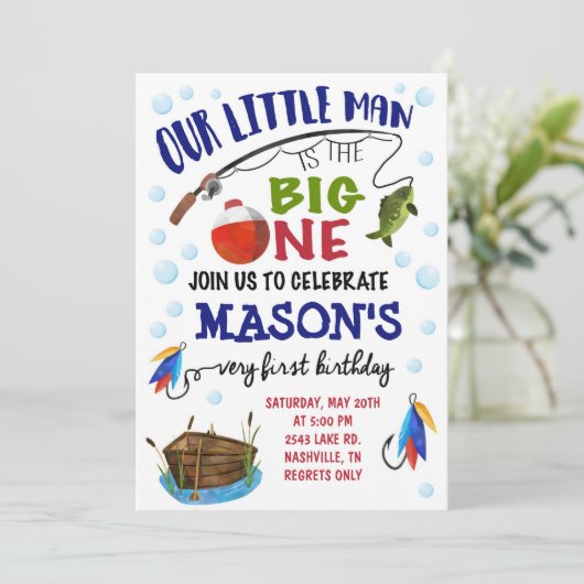 De Grote Verjaardag Uitnodiging (Staand voorkant)