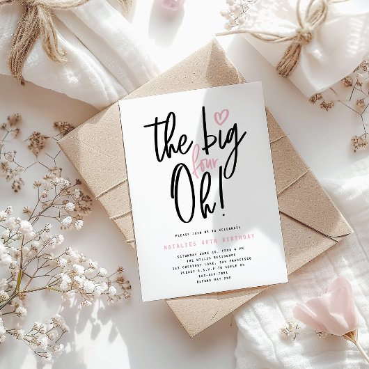 De grote vier oh! 40e verjaardag