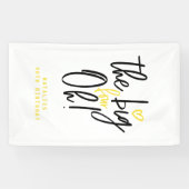 De grote vier oh! 40e verjaardag spandoek (Horizontaal)