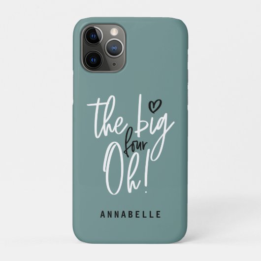 De grote vier oh! 40e verjaardagsfeest gunst cadea Case-Mate iPhone case (Achterkant)