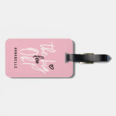 De grote vier oh! 40e verjaardagsfeestje gunt cade bagagelabel (Achterkant horizontaal)