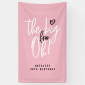 De grote vier oh! banner van 40e verjaardag (Verticaal)