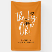 De grote vier oh! banner van 40e verjaardag (Verticaal)