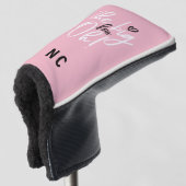 De grote vier oh! cadeau voor 40e verjaardagsfeest golfheadcover (3/4 voorkant)