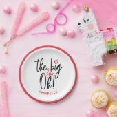 De grote vier oh! cadeau voor 40e verjaardagsfeest papieren bordje (Feest)