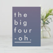 De grote viering-minimalistische moderne partij va kaart (Staand voorkant)