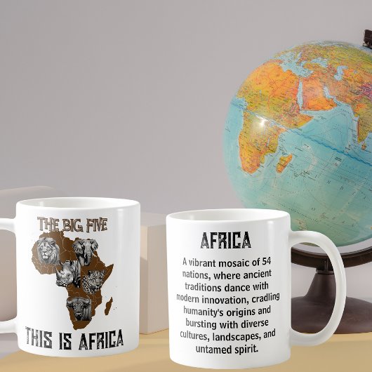 De Grote Vijf Afrika-ontdekkingsreizigers Koffiemok