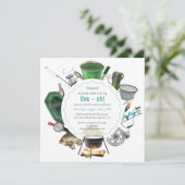 De grote vijf-Oh Vist | 50e verjaardag Kaart (Staand voorkant)