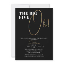 De Grote Vijf Oh Zwart 50ste Verrassingsverjaardag