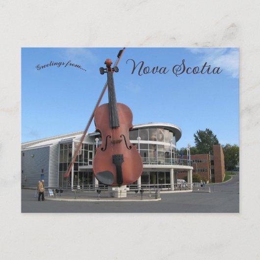 De Grote Viool in Sydney Nova Scotia Briefkaart (Voorkant)